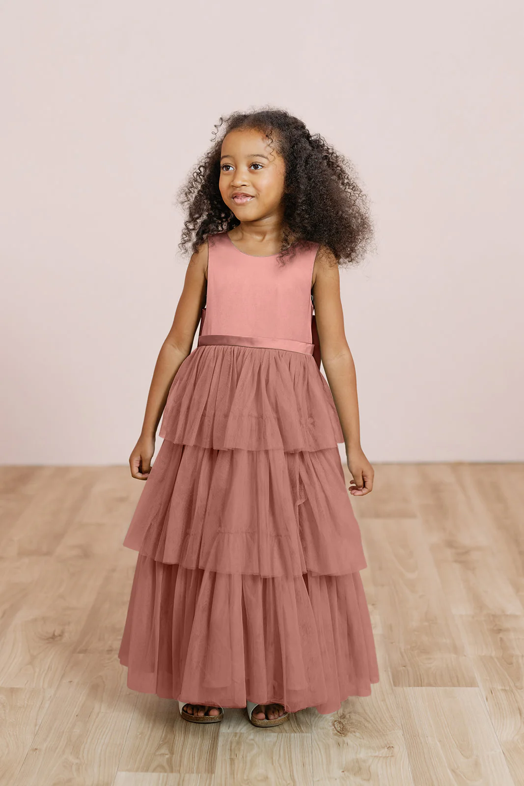 Kids Breely Satin + Tulle Dress | Made To Order - Image 10