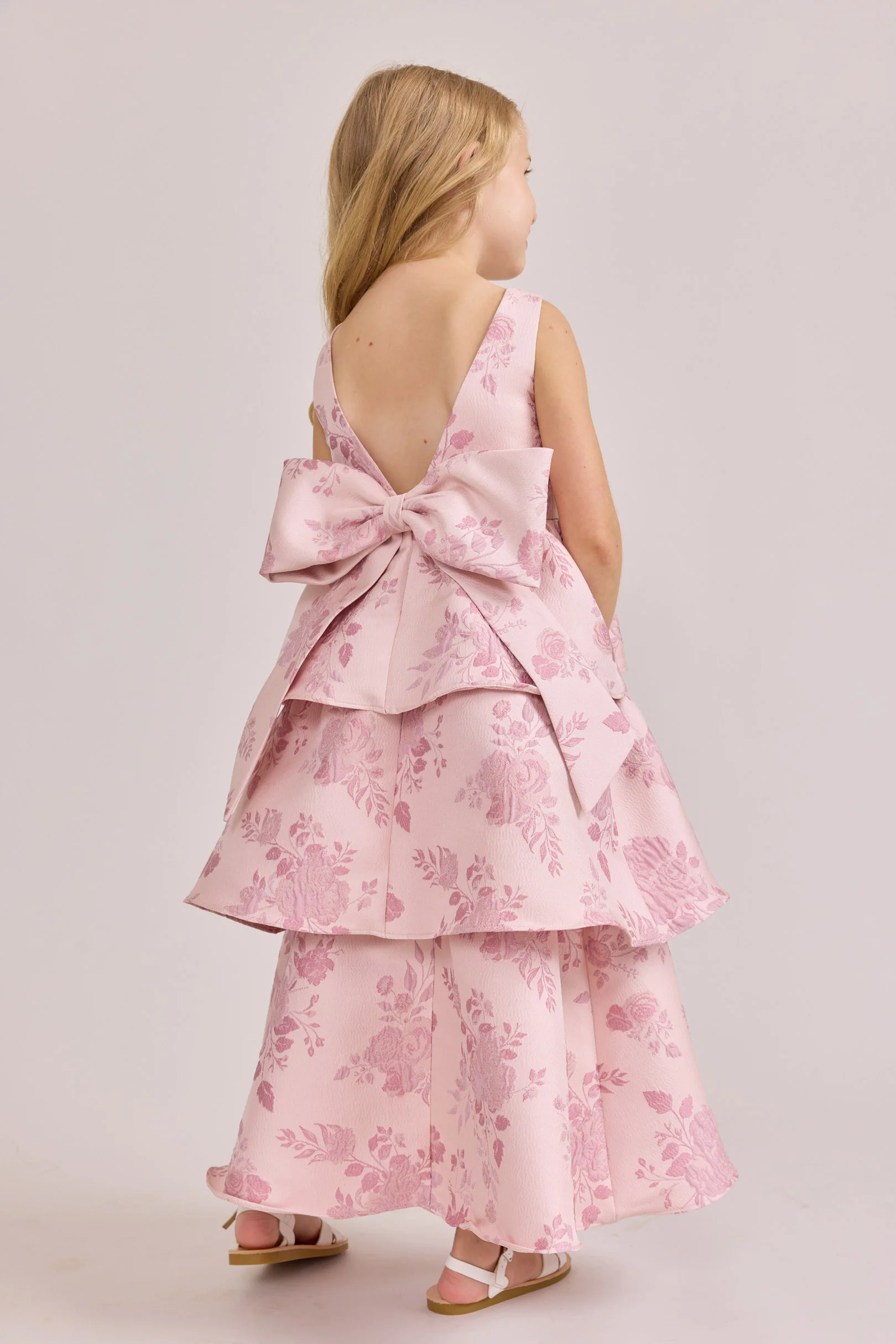 Kids Georgia Jacquard Dress | Made To Order - Image 2