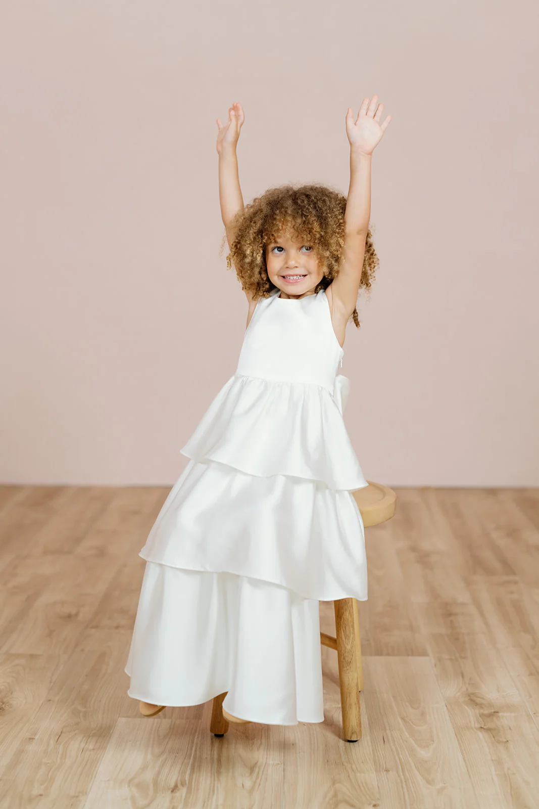 Kids Georgia Satin Dress | Made To Order - Image 7