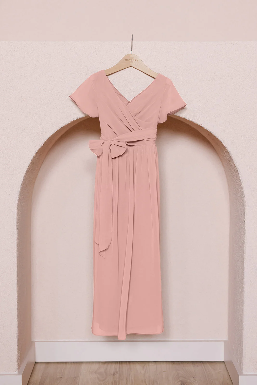 Kids Harper Chiffon Faux Wrap Dress | Made To Order - Image 10