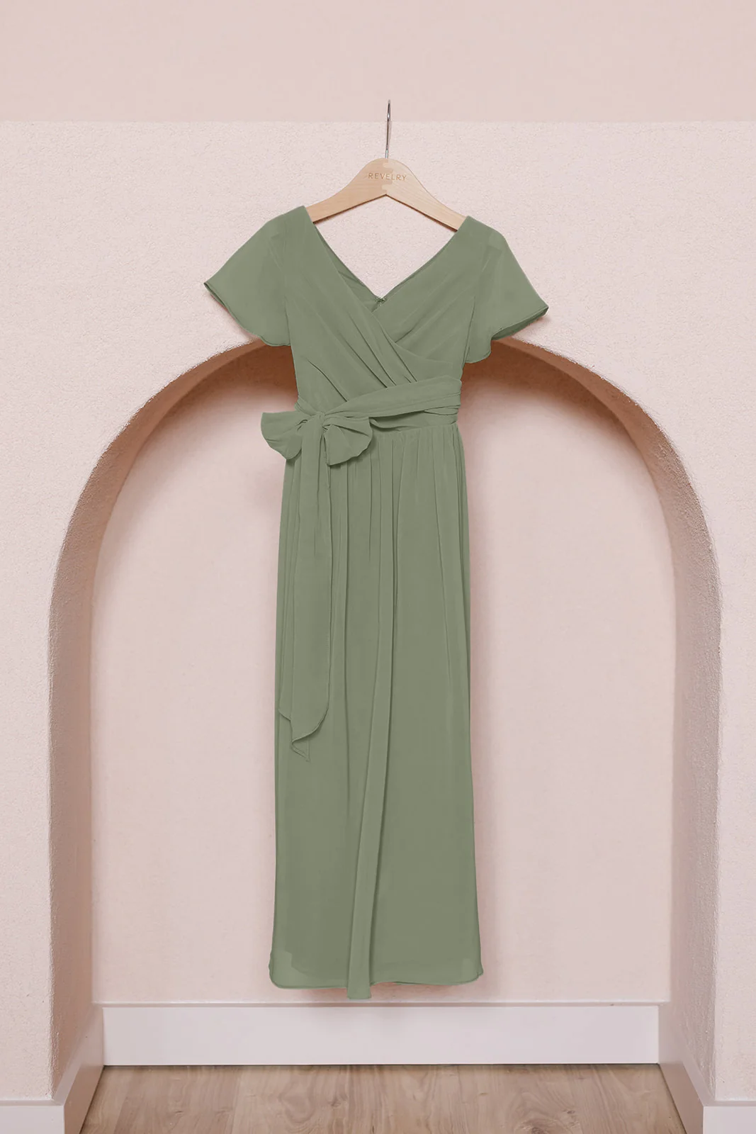 Kids Harper Chiffon Faux Wrap Dress | Made To Order - Image 66