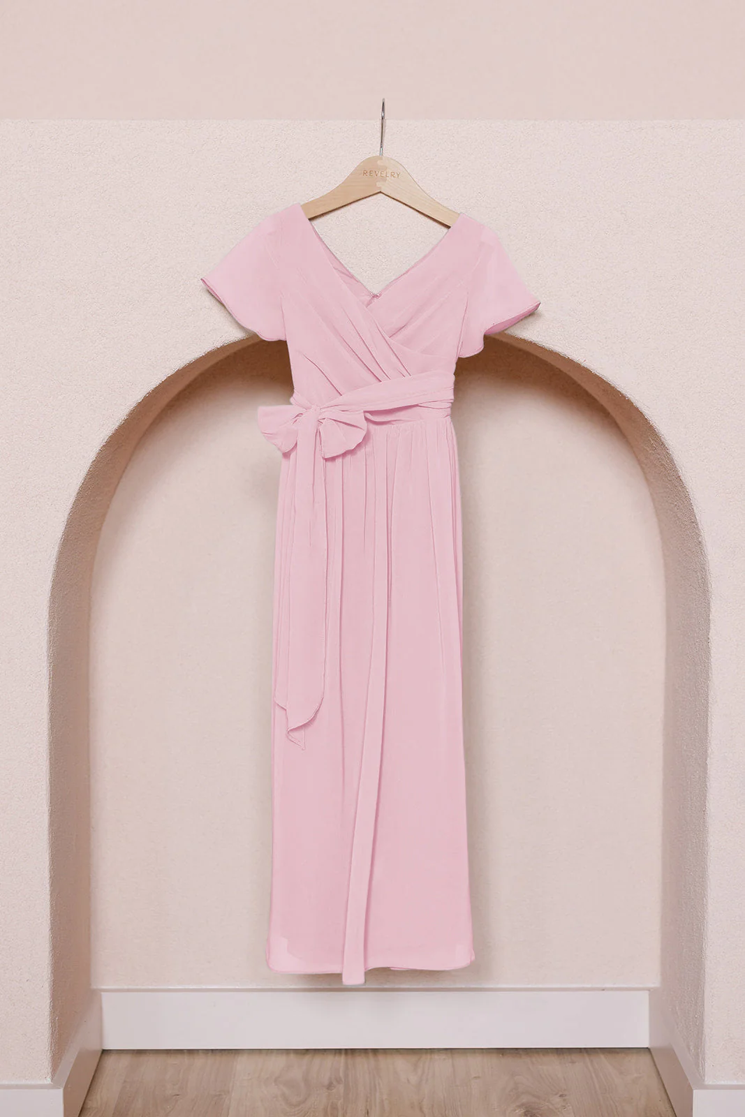 Kids Harper Chiffon Faux Wrap Dress | Made To Order - Image 70