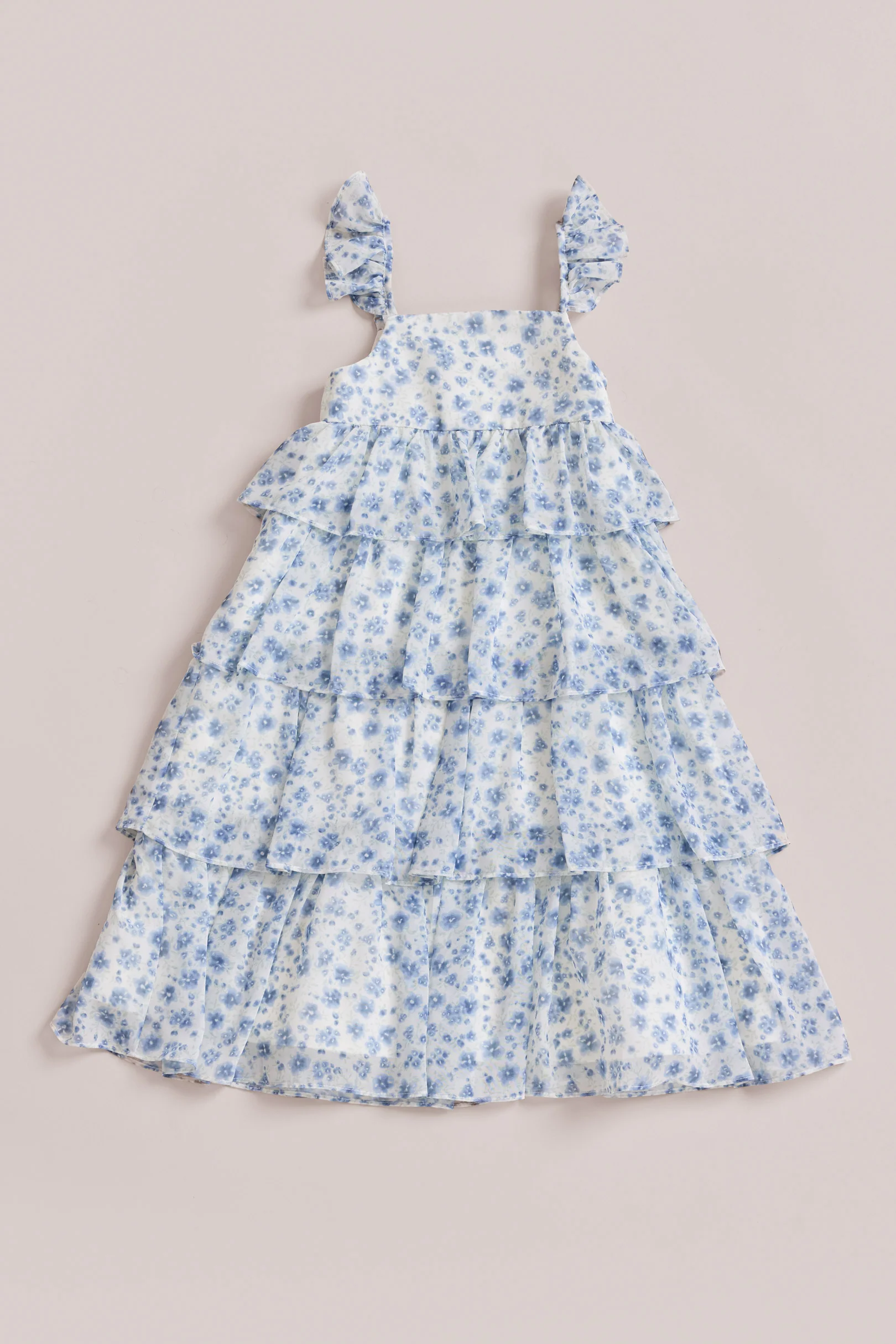 Kids Poppy Chiffon Floral Print Dress | Made To Order - Image 21
