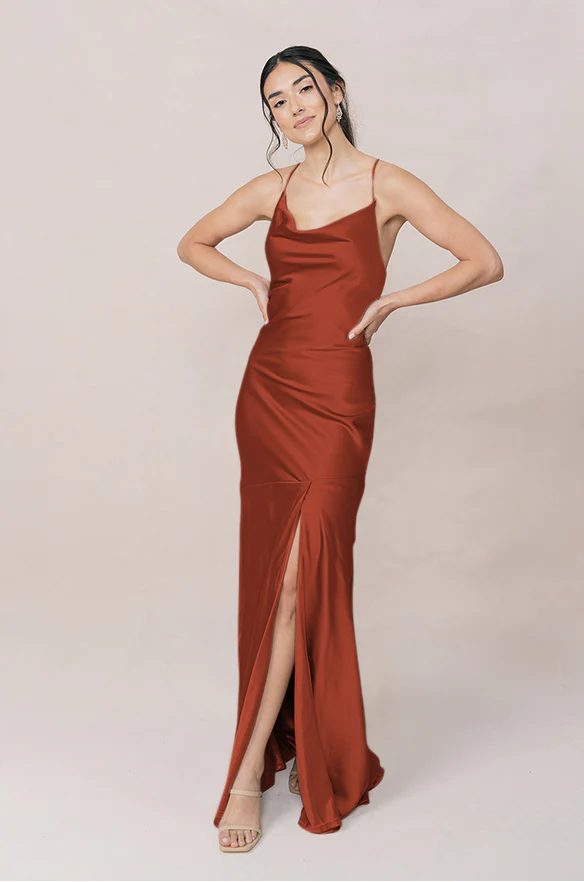Kimora Satin Dress | Made To Order - Image 134