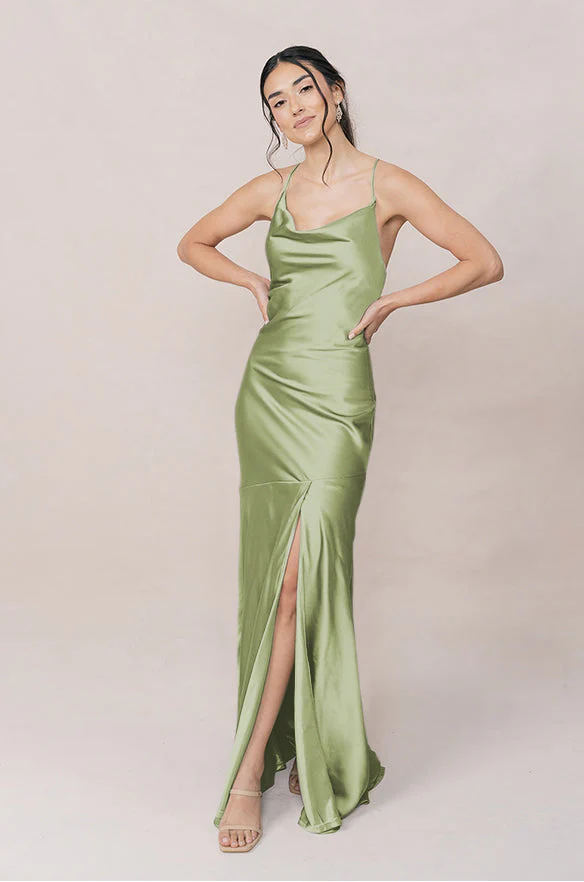 Kimora Satin Dress | Made To Order - Image 160