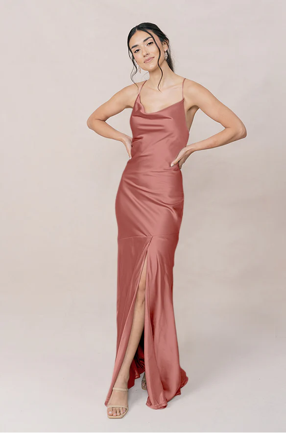 Kimora Satin Dress | Made To Order - Image 78