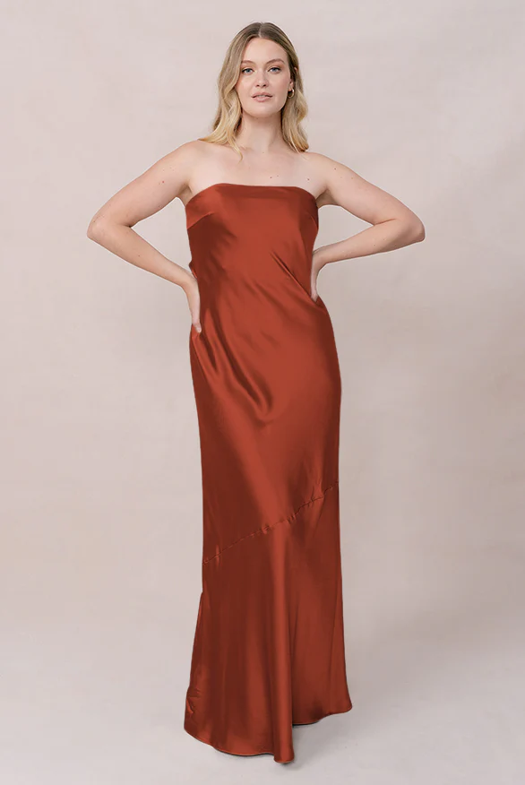 Leo Satin Dress | Made To Order - Image 137