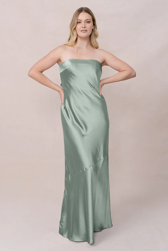 Leo Satin Dress | Made To Order - Image 139