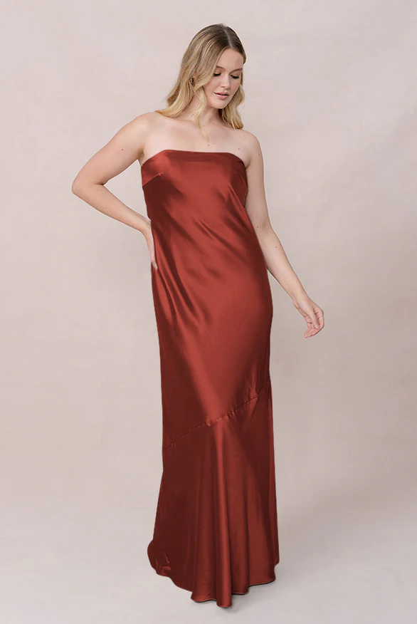 Leo Satin Dress | Made To Order - Image 151