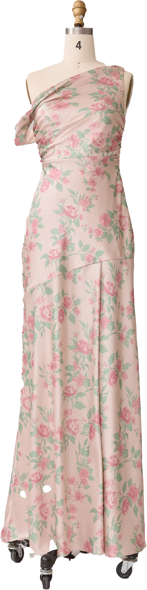 Livvy Satin Floral Print Dress | Made To Order - Image 69