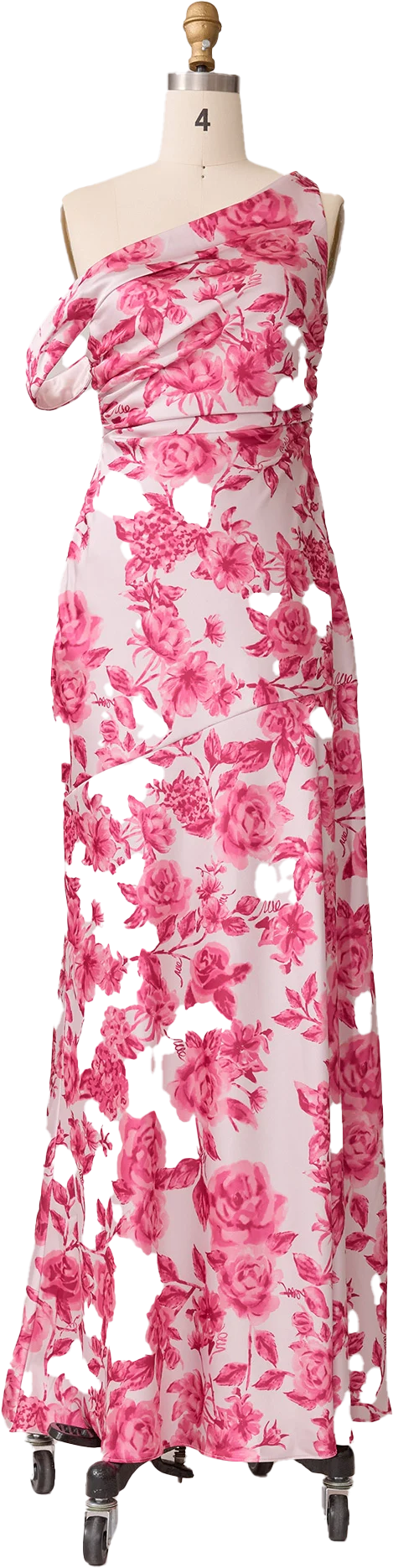 Livvy Satin Floral Print Dress | Made To Order - Image 73