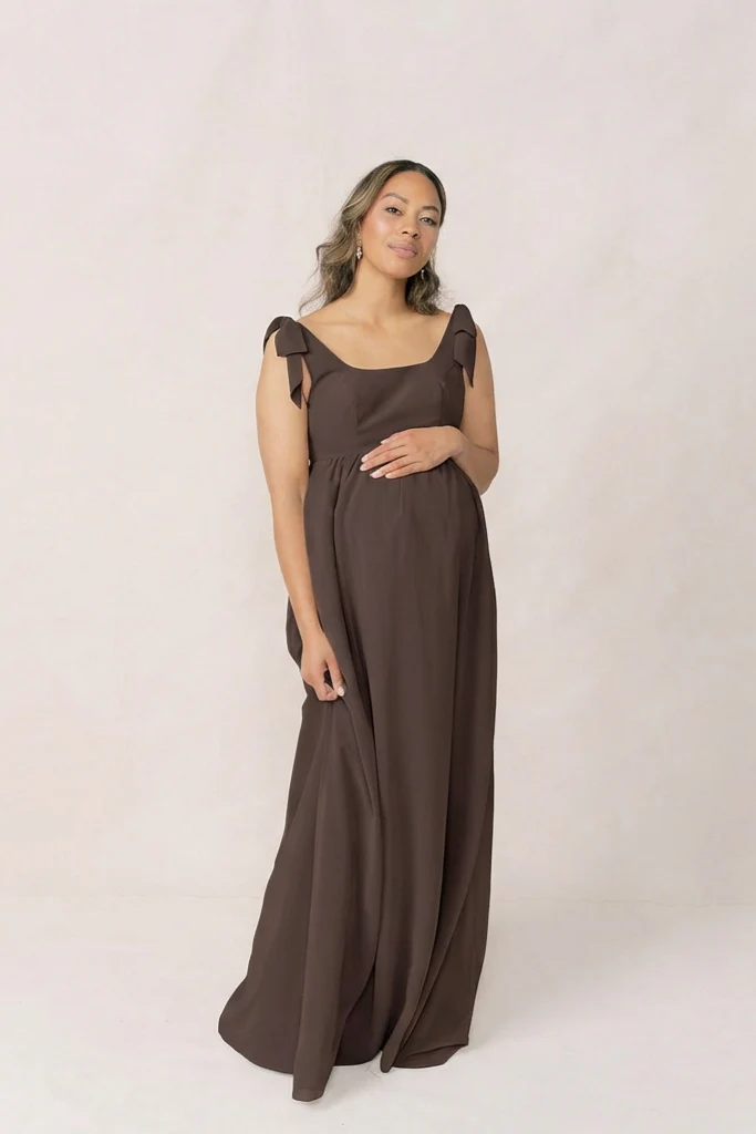 Maternity Bowie Chiffon Dress | Made To Order - Image 106