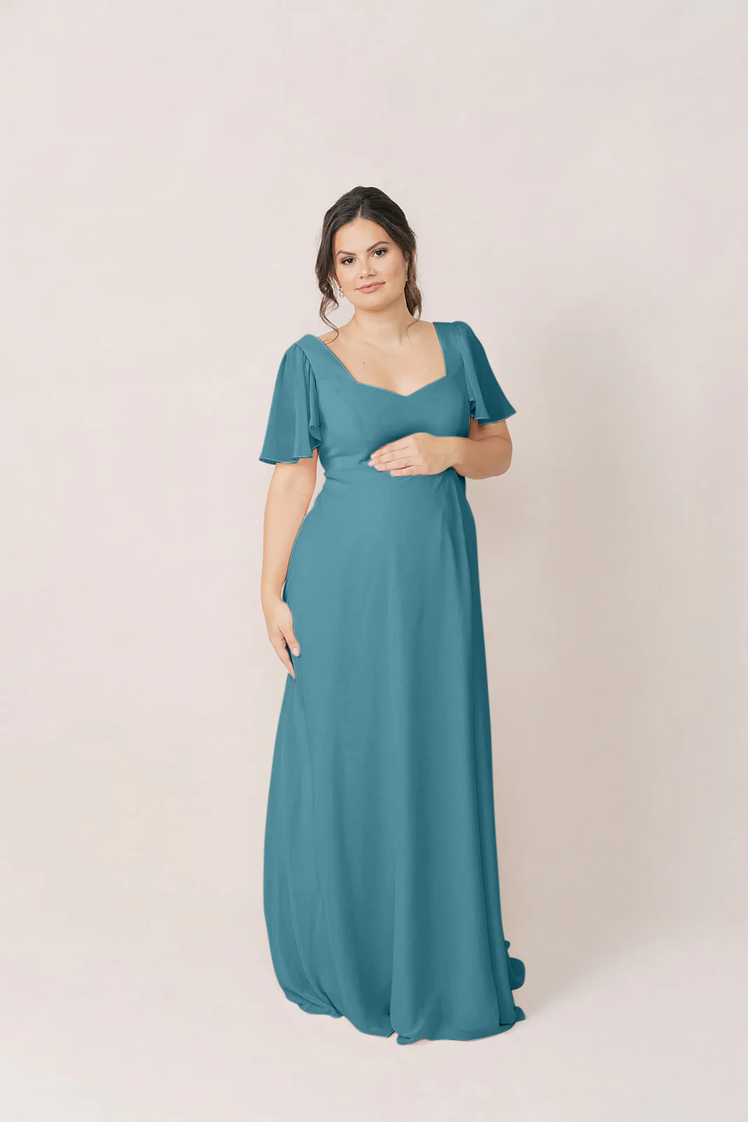 Maternity Madeline Convertible Chiffon Dress | Made To Order - Image 14