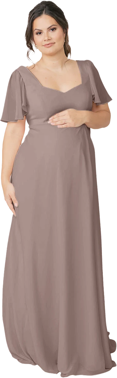 Maternity Madeline Convertible Chiffon Dress | Made To Order - Image 74