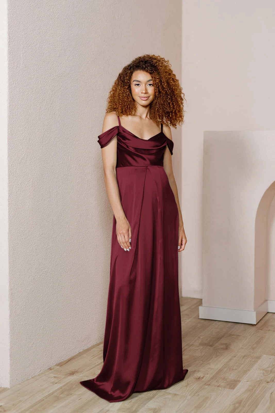Maternity Sienna Satin Dress | Made To Order - Image 27