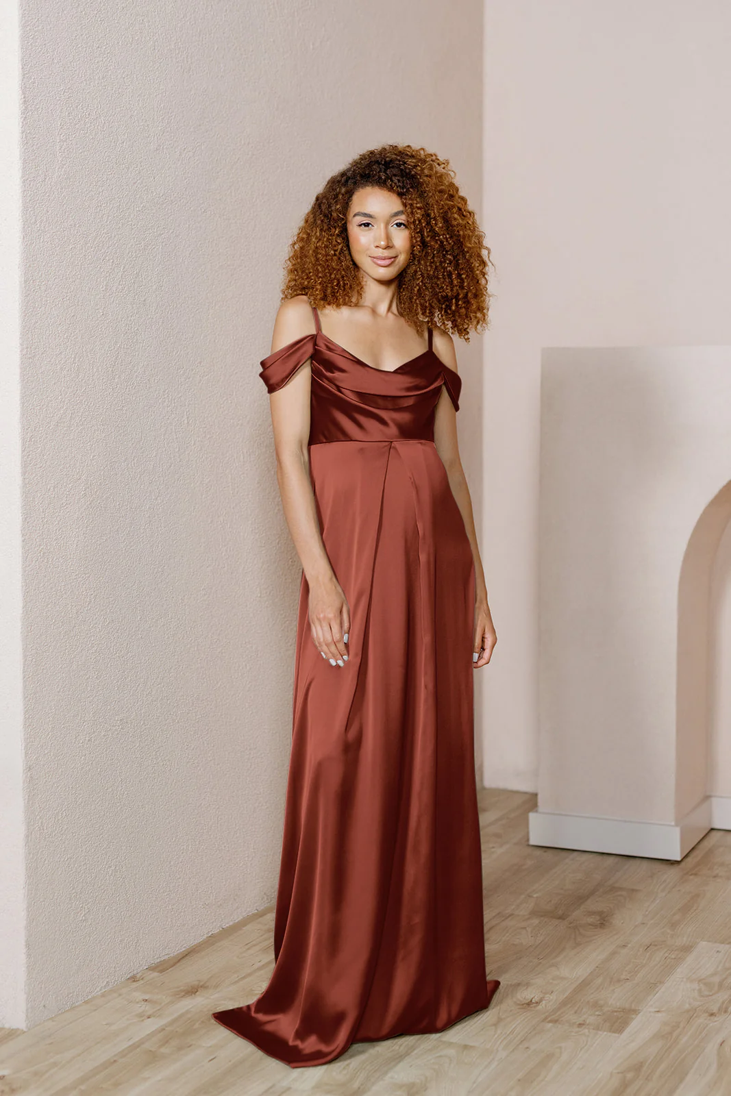 Maternity Sienna Satin Dress | Made To Order - Image 30