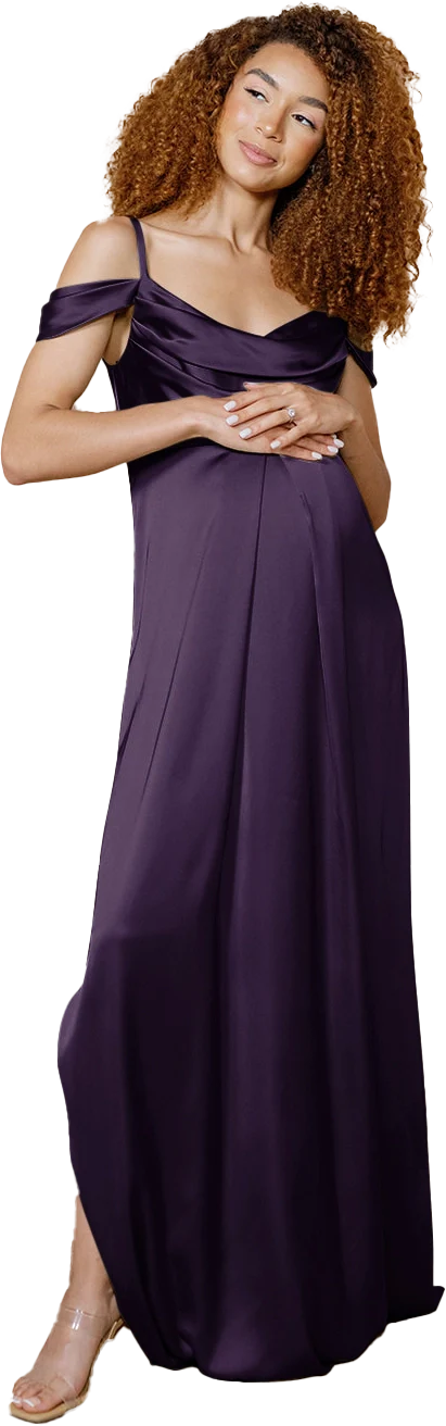 Maternity Sienna Satin Dress | Made To Order - Image 69