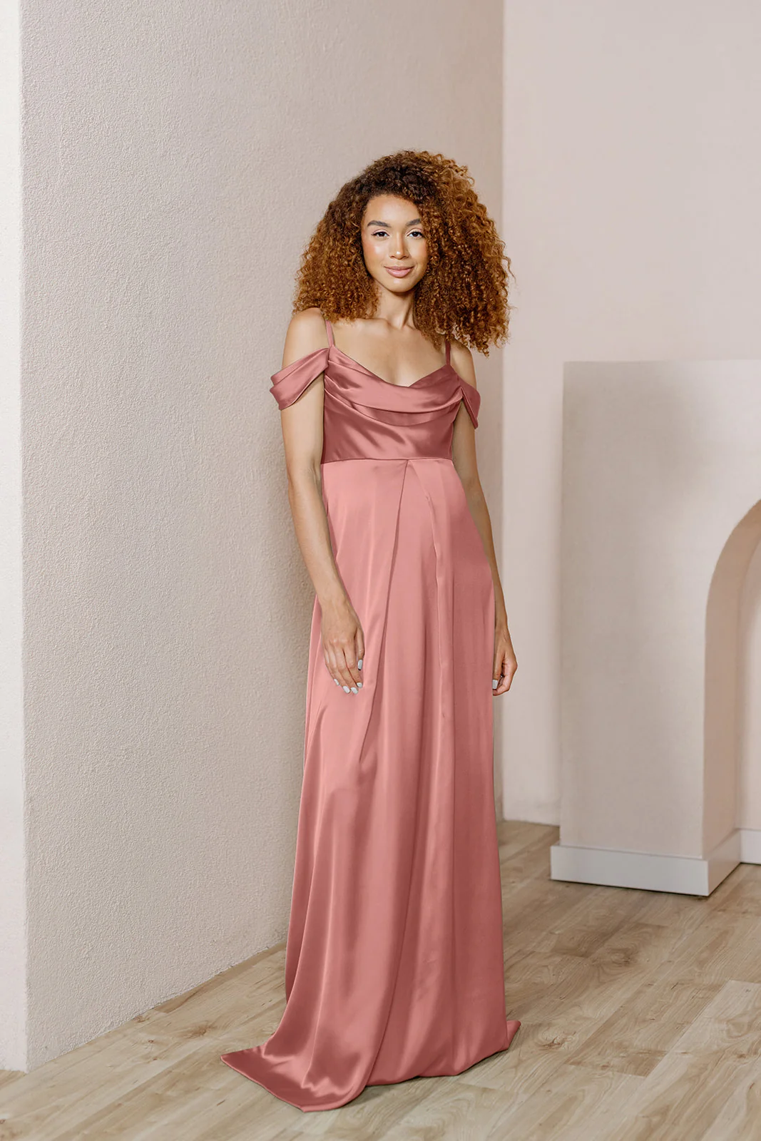Maternity Sienna Satin Dress | Made To Order - Image 9