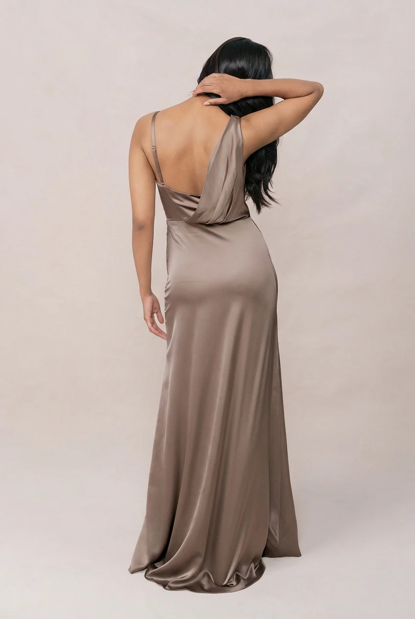 Maxine Satin Dress | Made To Order - Image 175