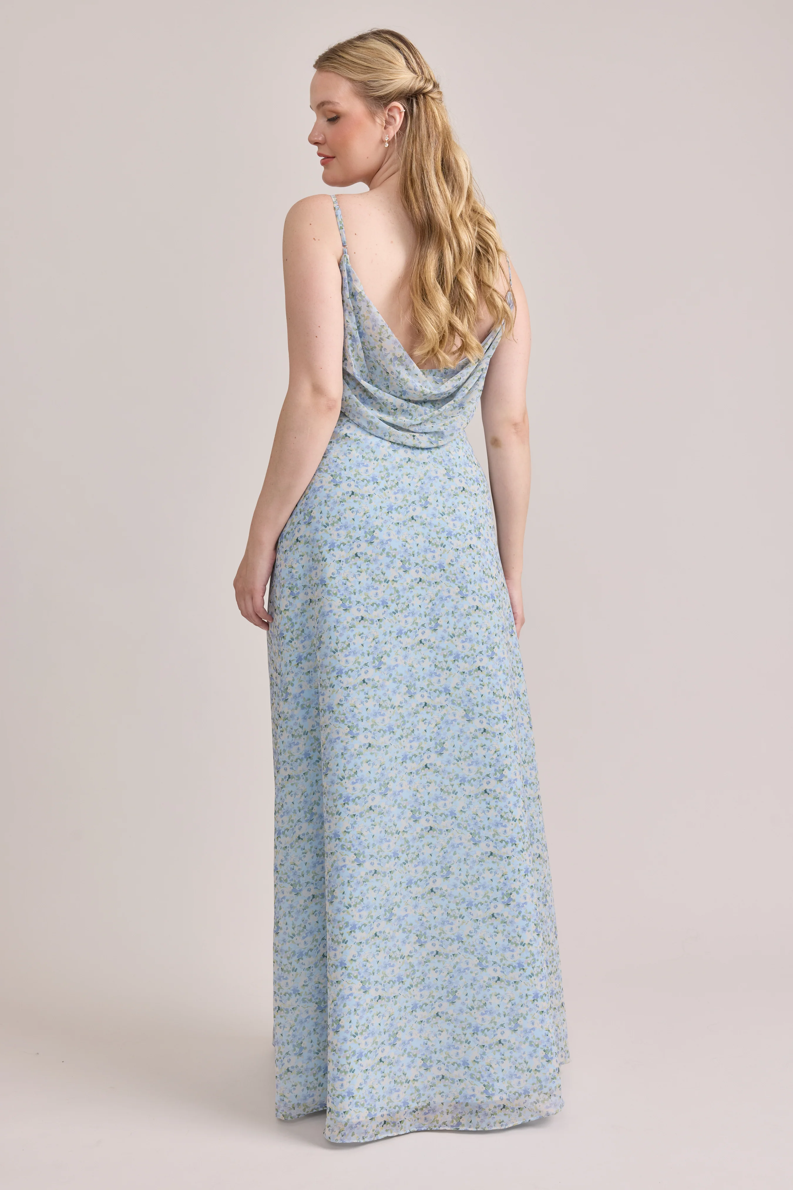Nadia Chiffon Floral Print Dress | Made To Order - Image 26