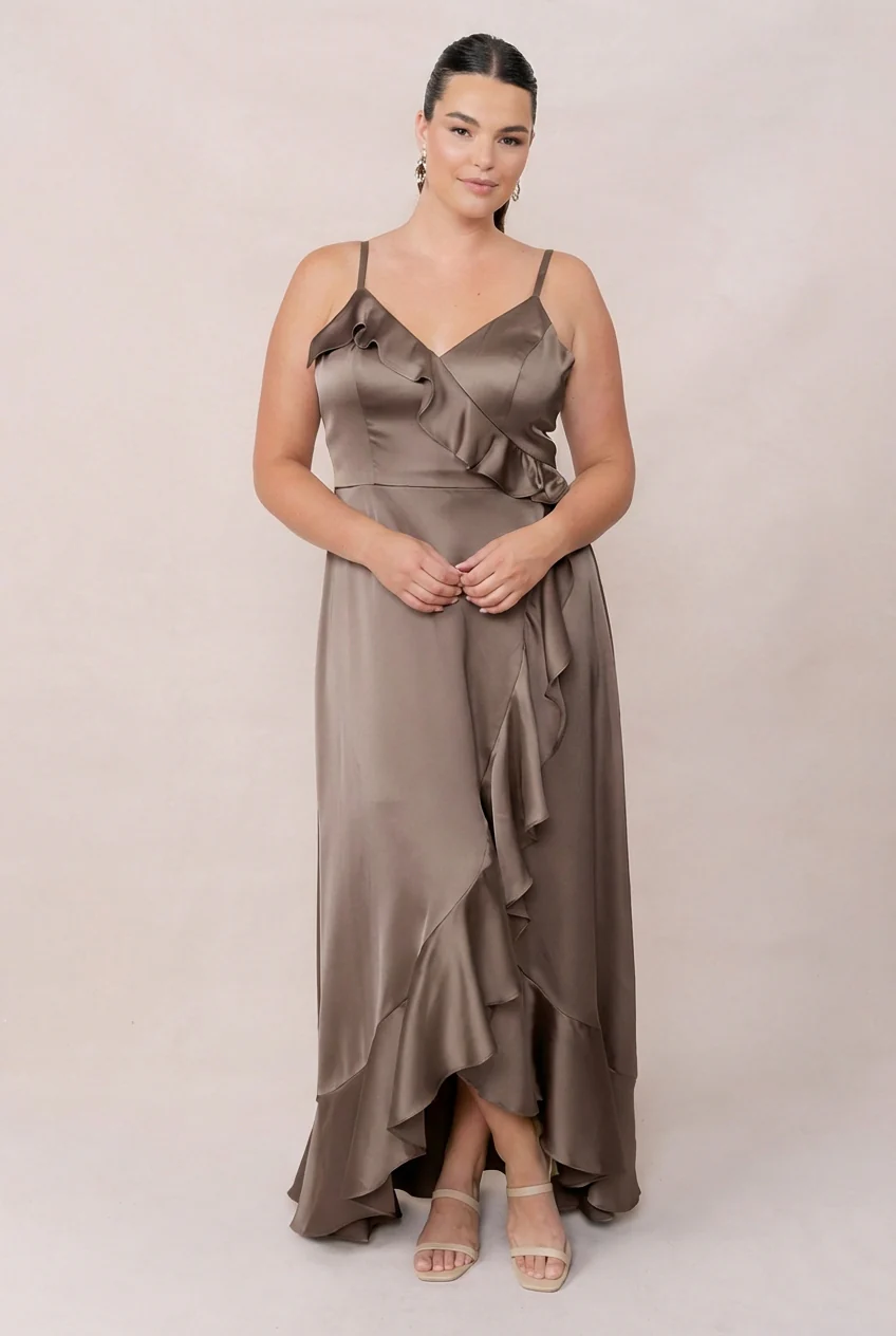 Paloma Satin Dress | Made To Order - Image 168