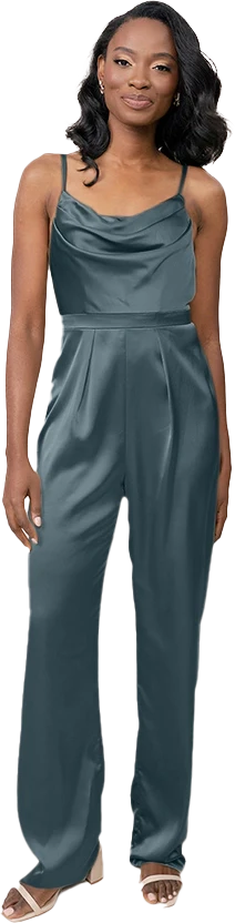 Parker Satin Jumpsuit | Made To Order - Image 24