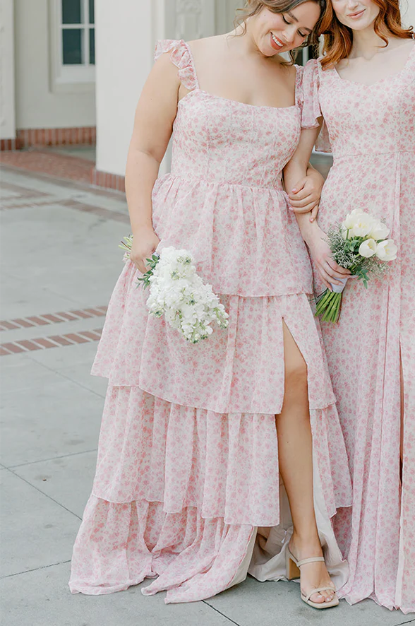 Poppy Chiffon Floral Print Dress | Made To Order - Image 25