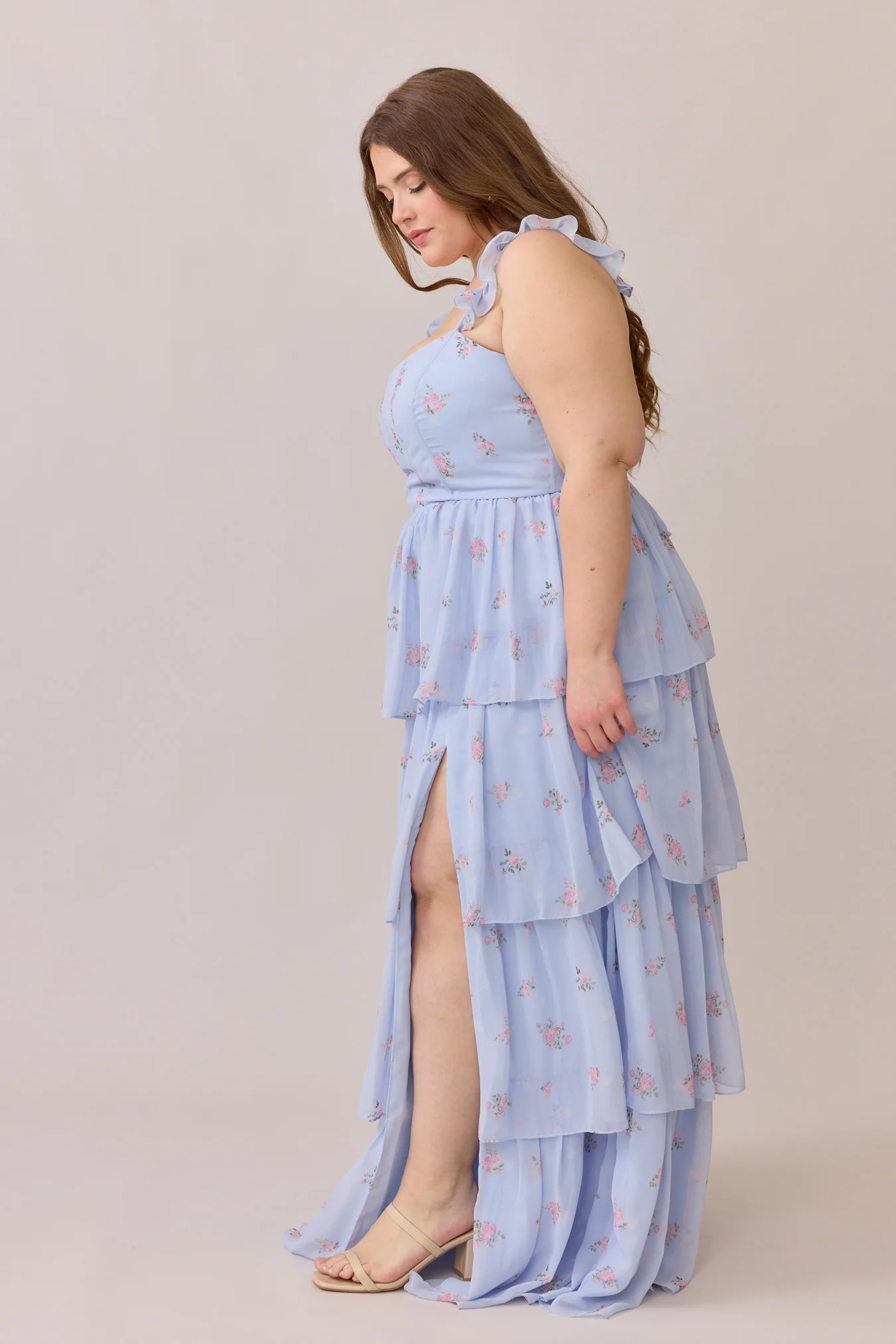 Poppy Chiffon Floral Print Dress | Made To Order - Image 40