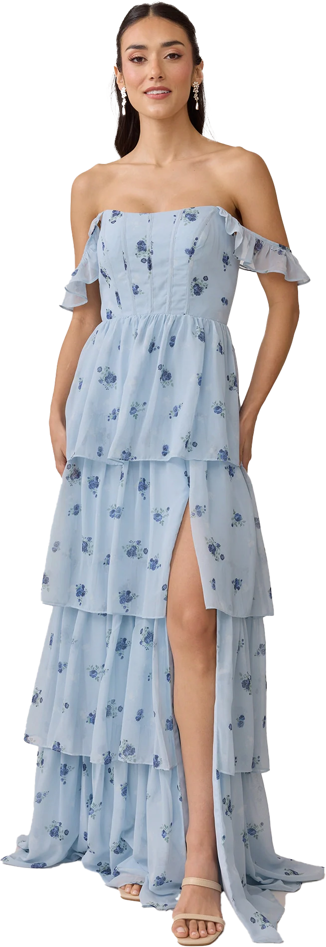 Poppy Chiffon Floral Print Dress | Made To Order - Image 49