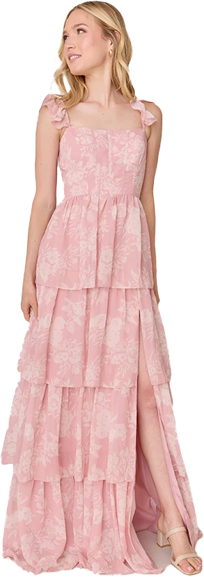 Poppy Chiffon Floral Print Dress | Made To Order - Image 50
