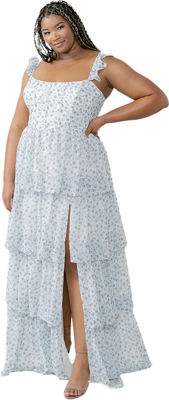 Poppy Chiffon Floral Print Dress | Made To Order - Image 56