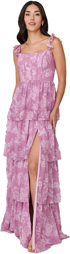 Poppy Chiffon Floral Print Dress | Made To Order - Image 59