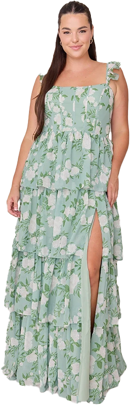 Poppy Chiffon Floral Print Dress | Made To Order - Image 62
