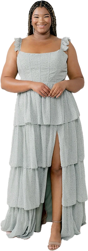 Poppy Chiffon Floral Print Dress | Made To Order - Image 63