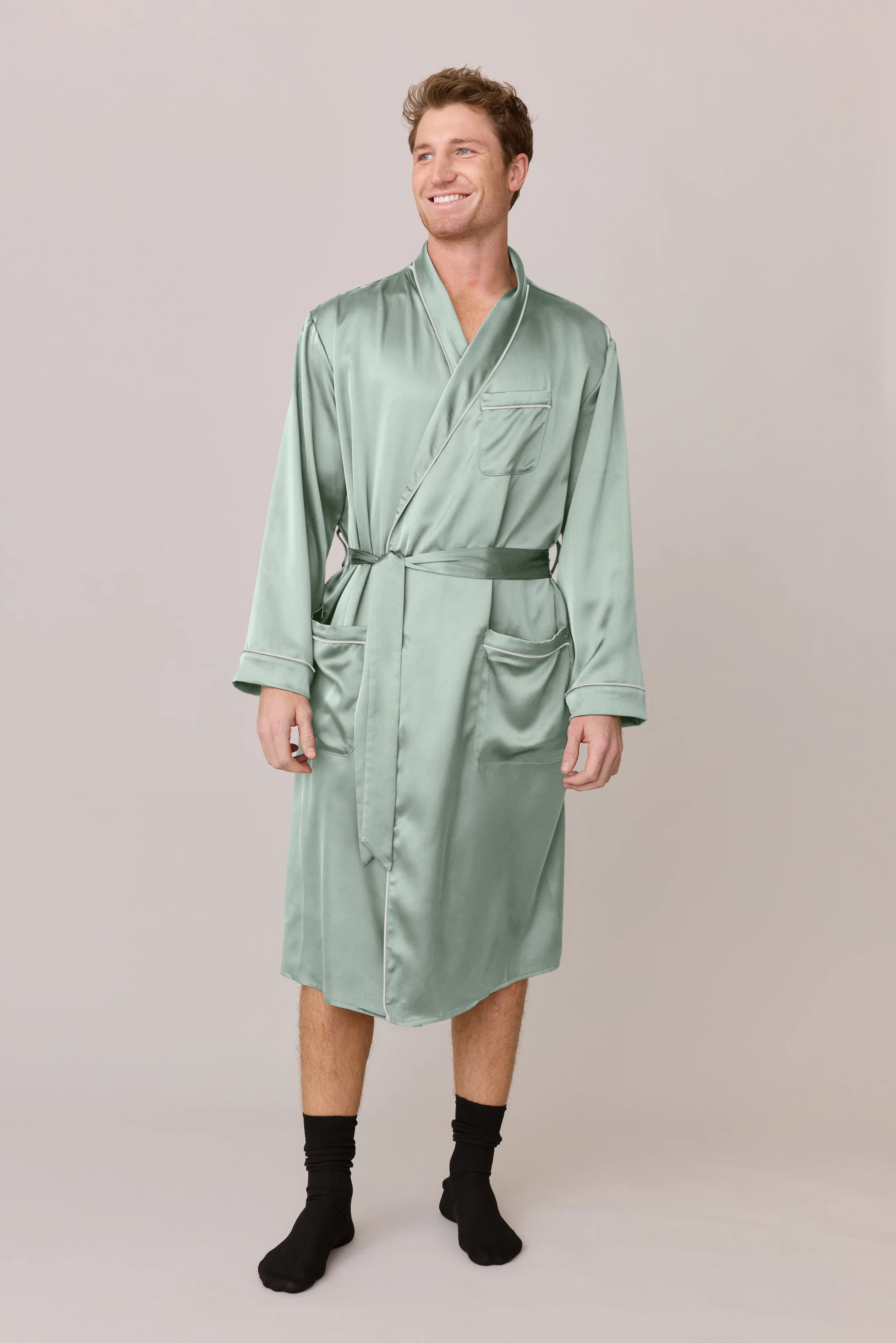Pre-Game Satin Robe | Made To Order - Image 46