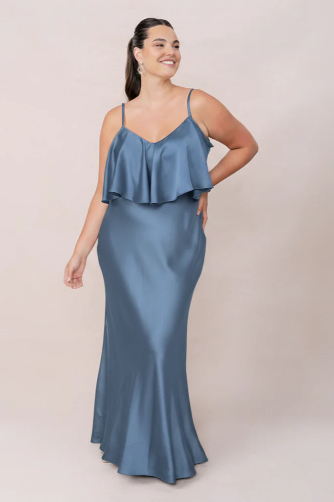 Riley Convertible Satin Dress | Made To Order - Image 165