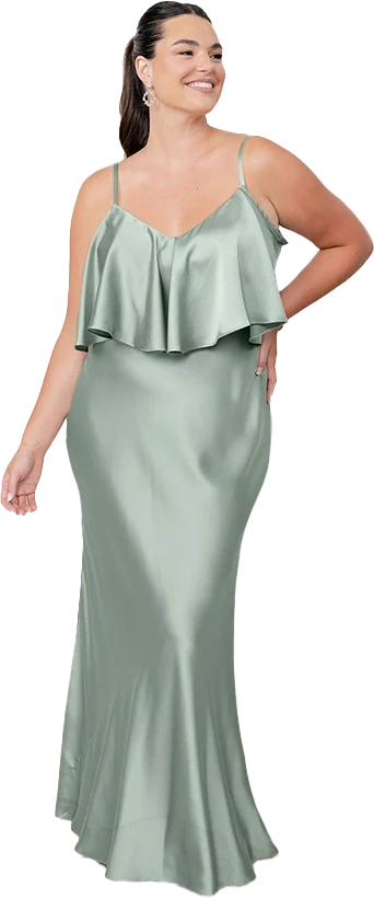 Riley Convertible Satin Dress | Made To Order - Image 47