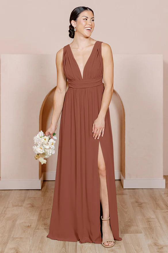 Sample Cinnamon Rose Lanai Chiffon Dress | Ready To Ship