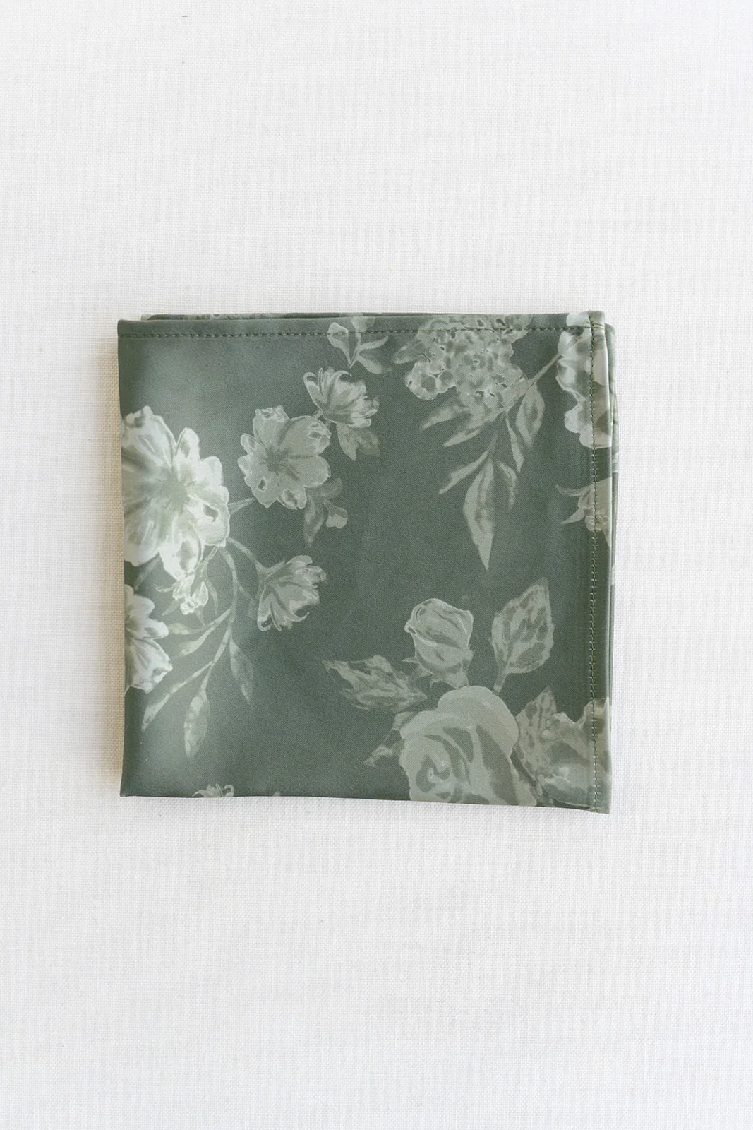Satin Floral Print Pocket Square | Made To Order - Image 8