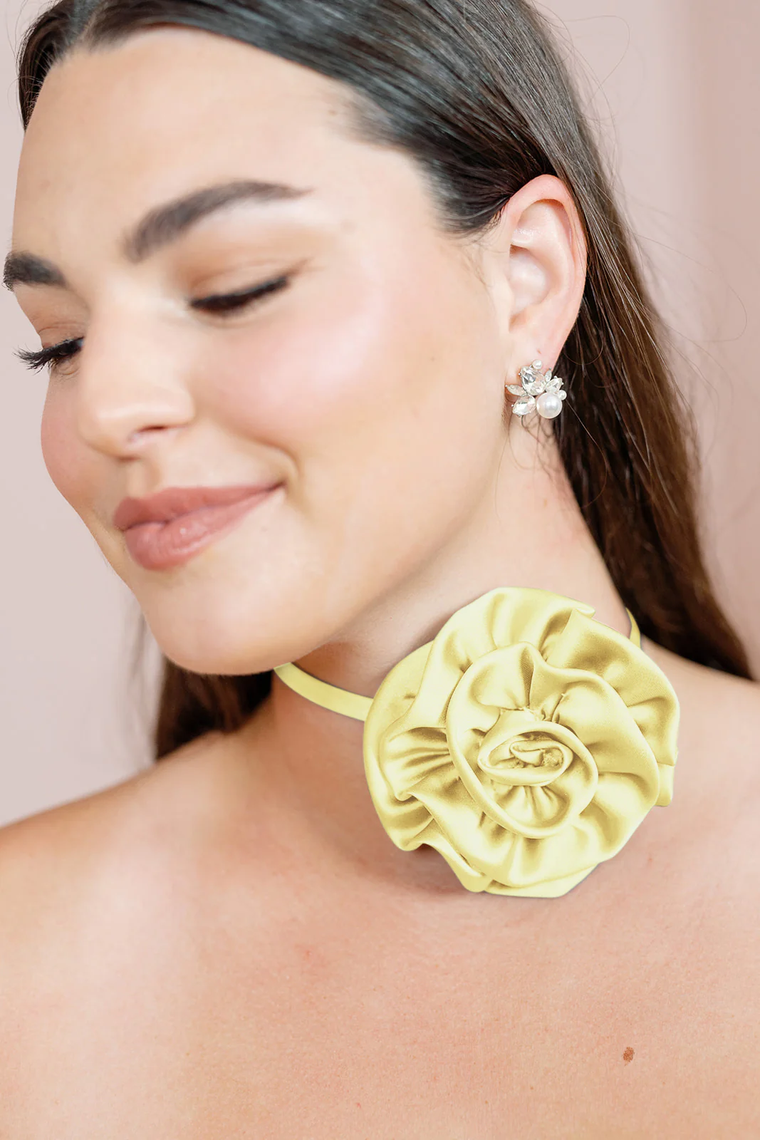Satin Rose Neck Tie | Made To Order - Image 42