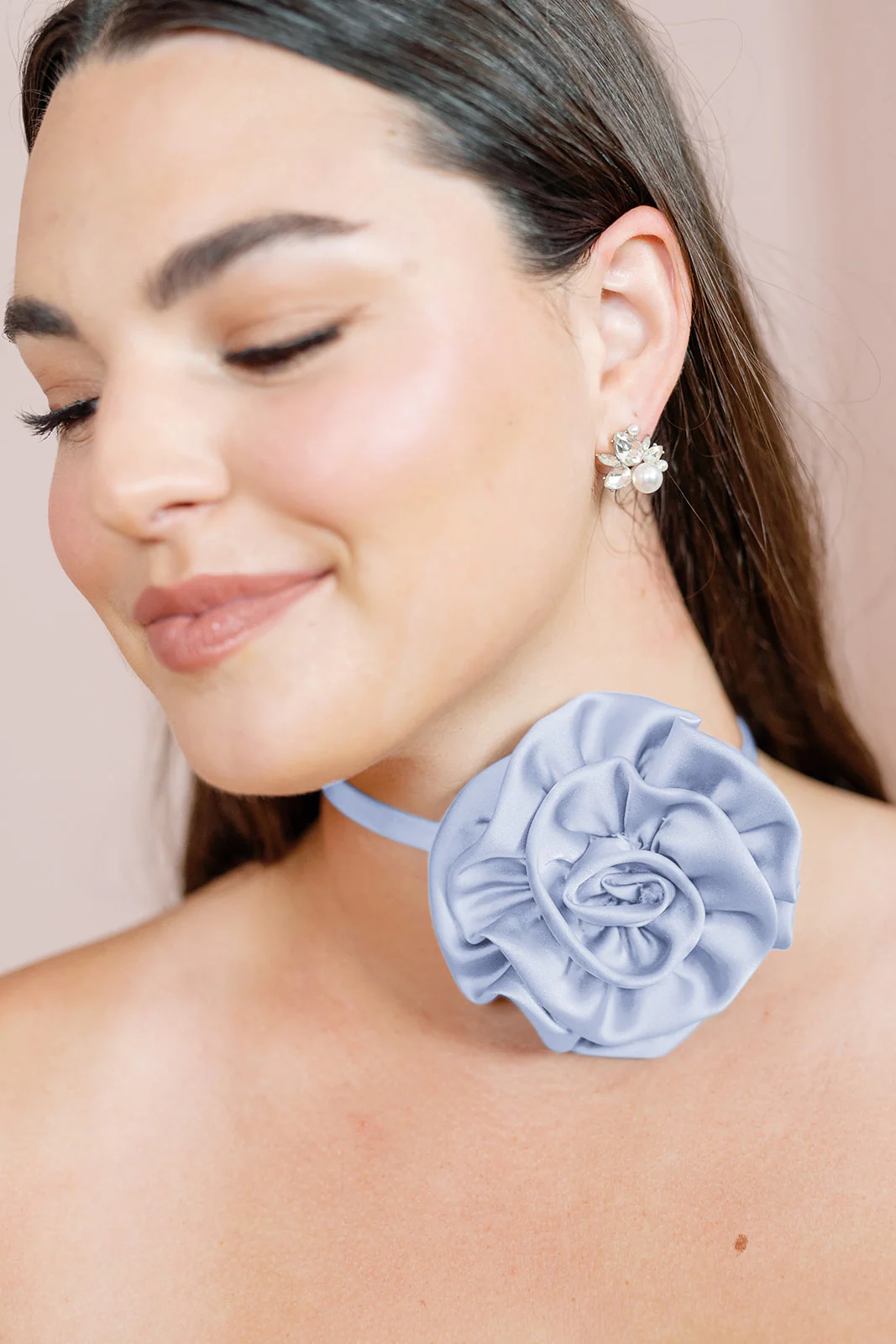 Satin Rose Neck Tie | Made To Order - Image 53