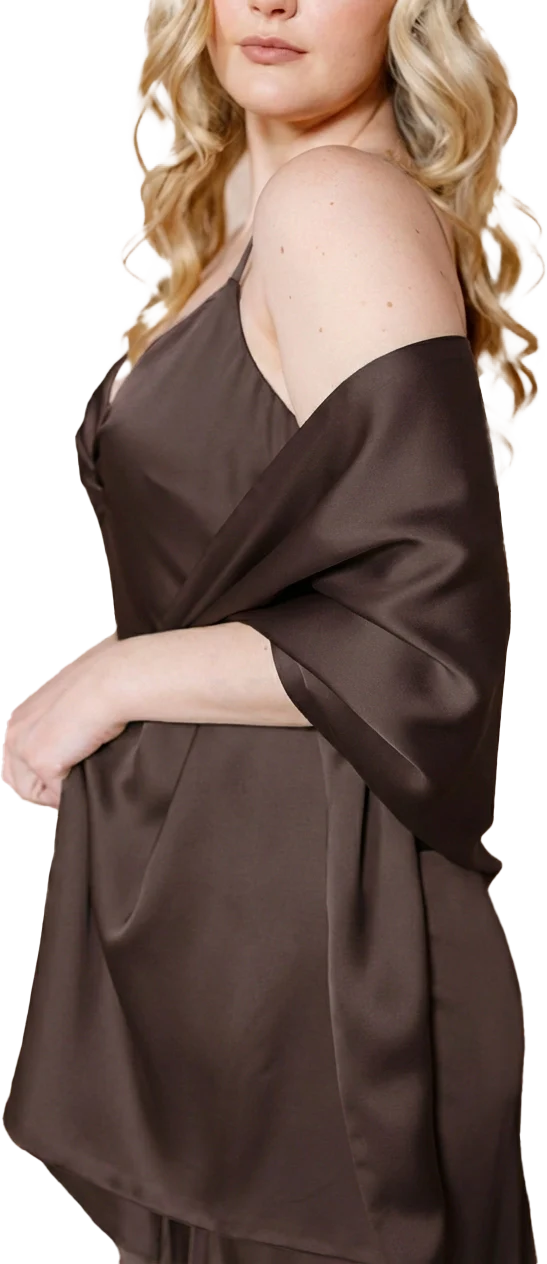 Satin Shawl Wrap | Made To Order - Image 88