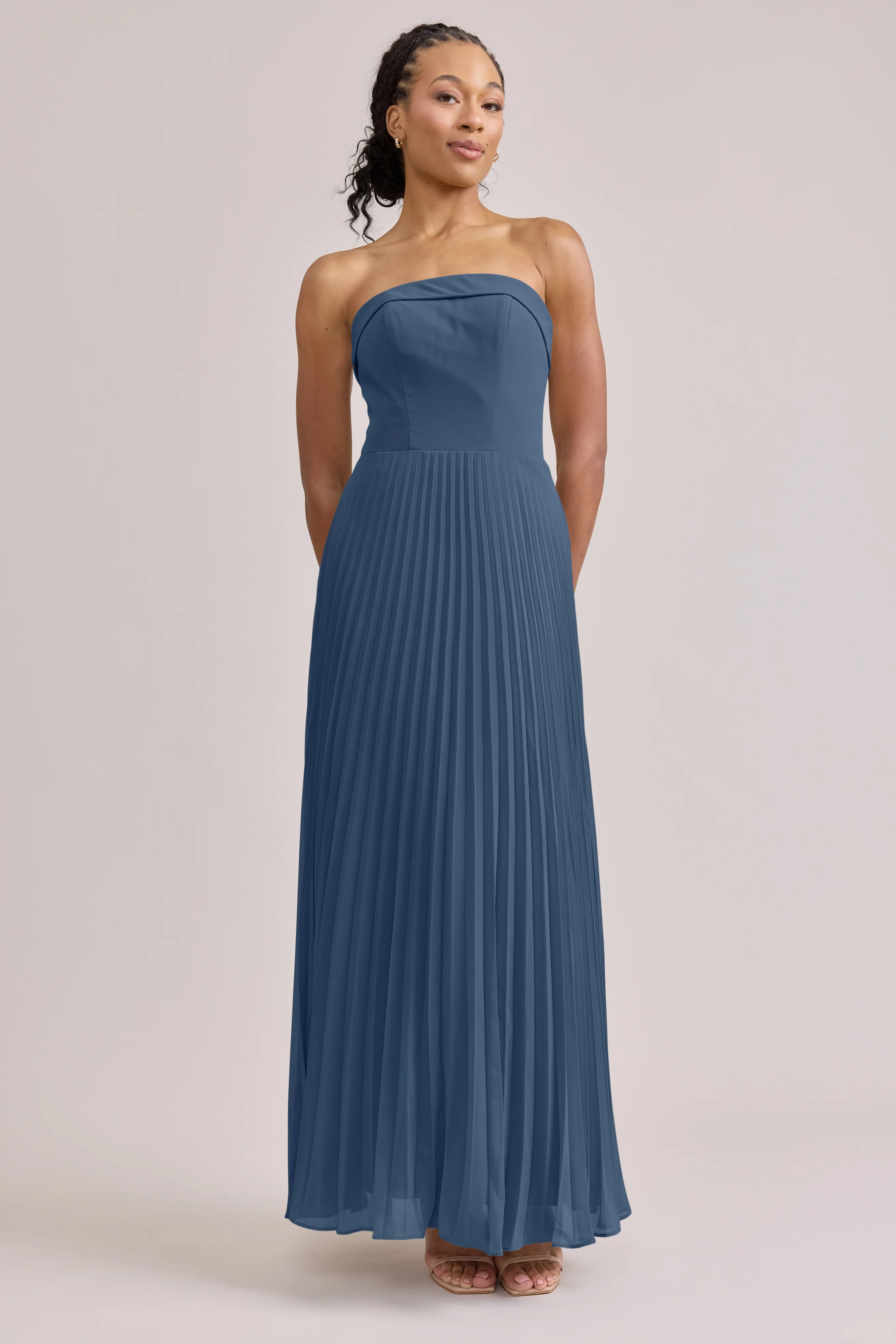 Saylor Chiffon Pleated Dress | Made To Order - Image 16