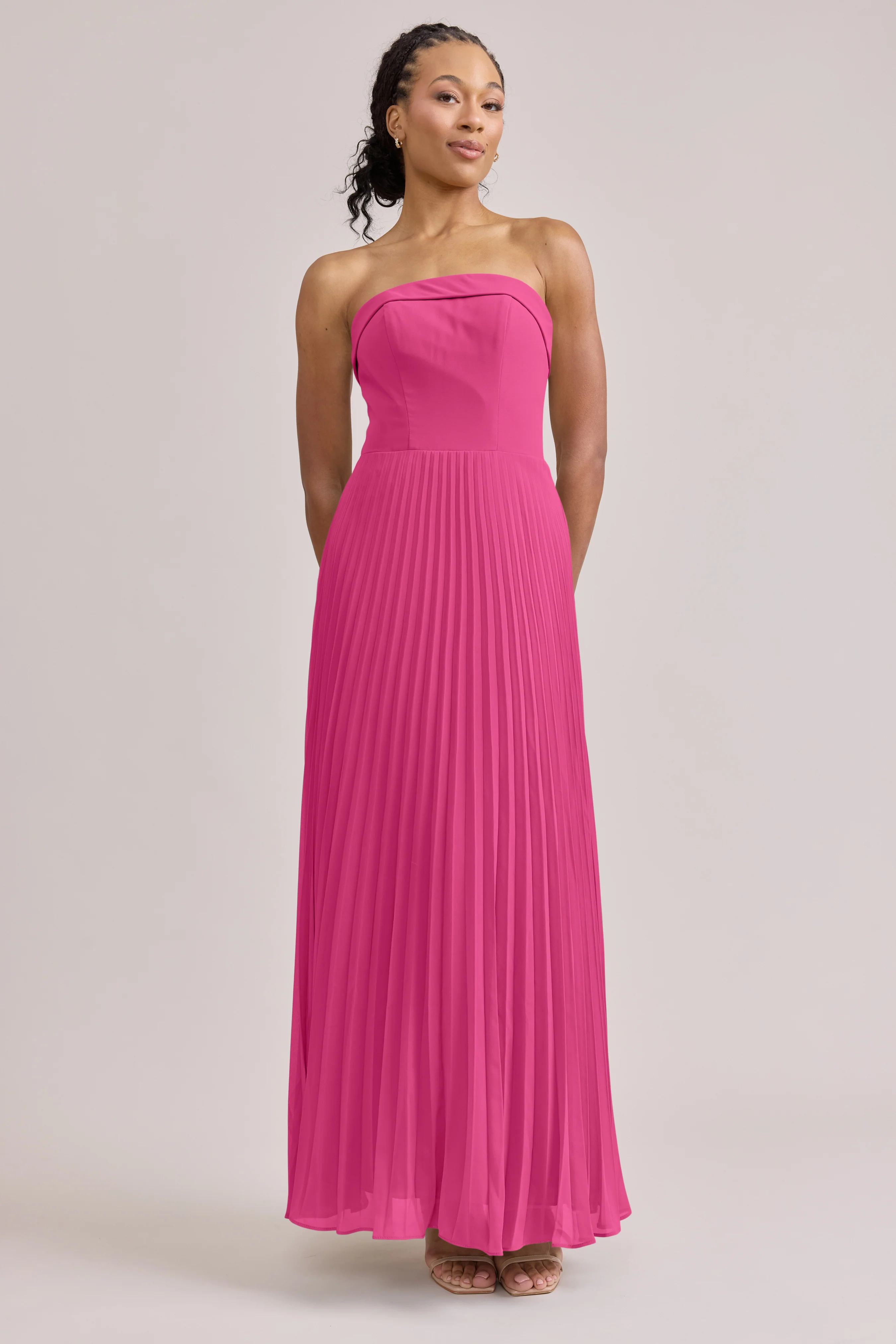 Saylor Chiffon Pleated Dress | Made To Order - Image 25