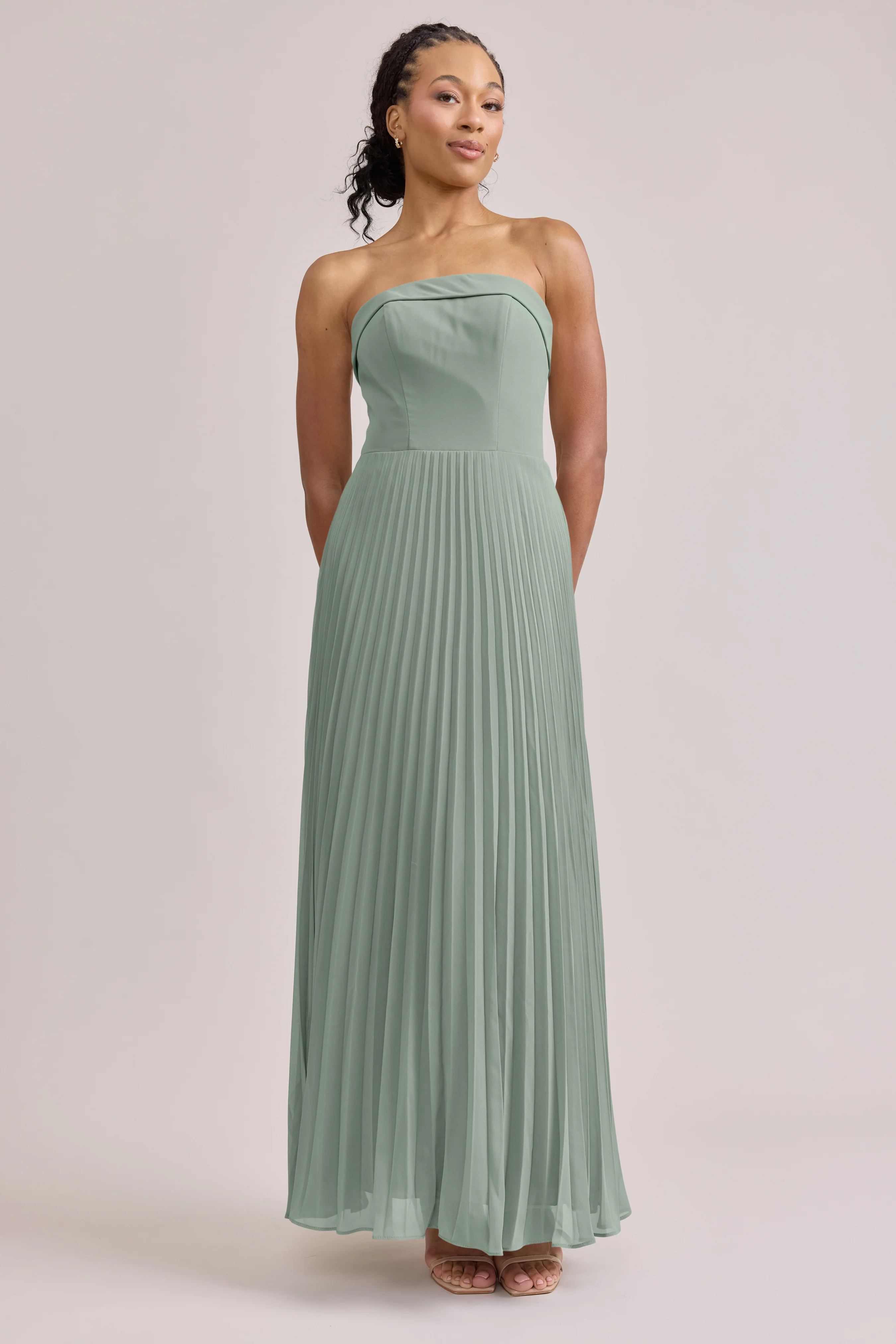 Saylor Chiffon Pleated Dress | Made To Order - Image 40
