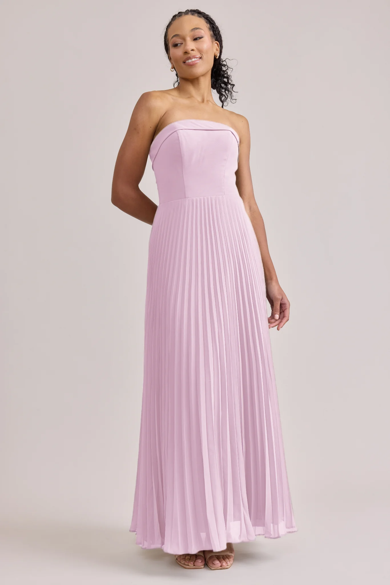 Saylor Chiffon Pleated Dress | Made To Order - Image 45