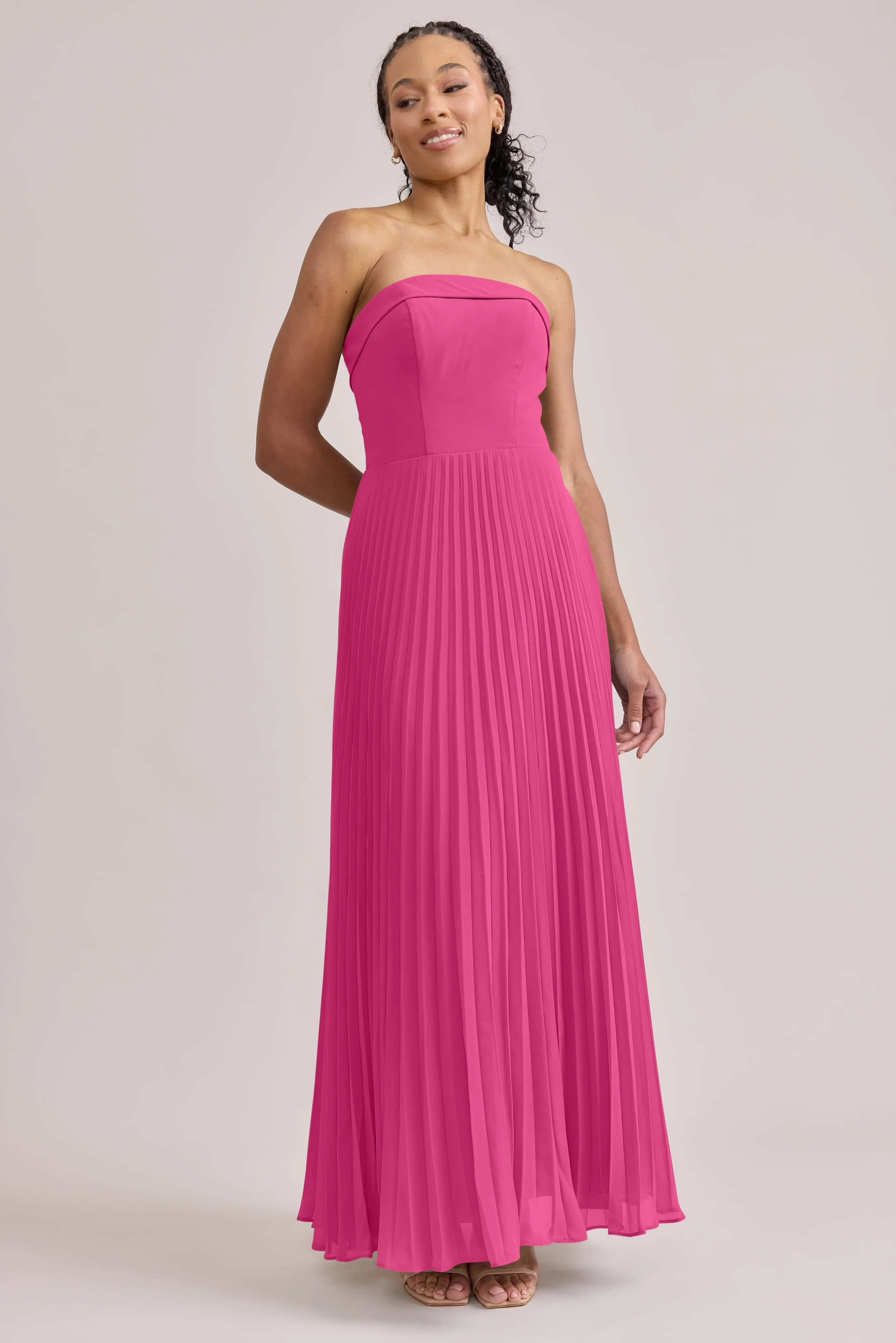 Saylor Chiffon Pleated Dress | Made To Order - Image 65