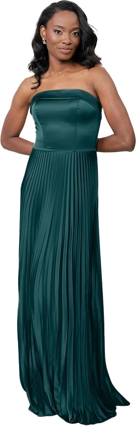 Saylor Satin Pleated Dress | Made To Order - Image 63