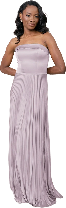 Saylor Satin Pleated Dress | Made To Order - Image 77