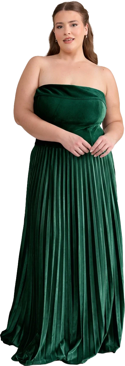 Saylor Velvet Pleated Dress | Made To Order - Image 53